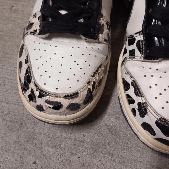 RARE Vintage Nike Dunk Low GS 'Dalmatian Print' 8.5Wo (7Y) - Picture 9 of 10
